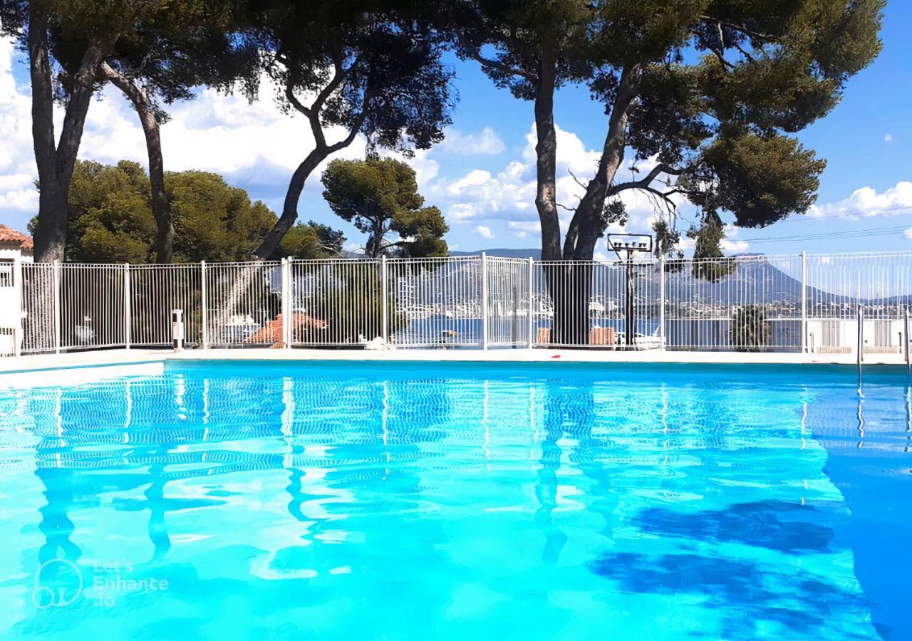 T1 Avec Piscine A 300M Des Plages Pour 4 Personnes - Residence Saint Elme La Seyne-sur-Mer Exteriör bild