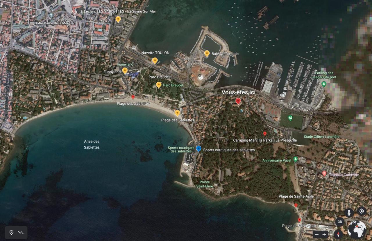 T1 Avec Piscine A 300M Des Plages Pour 4 Personnes - Residence Saint Elme La Seyne-sur-Mer Exteriör bild